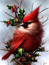 Load image into Gallery viewer, Cardinal in Winter Paint by Numbers
