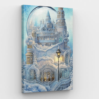 Castle in Frozen Time Canvas - Schilderij op nummerwinkel