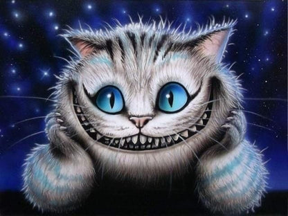 Cheshire Cat Smile - Painting by numbers shop