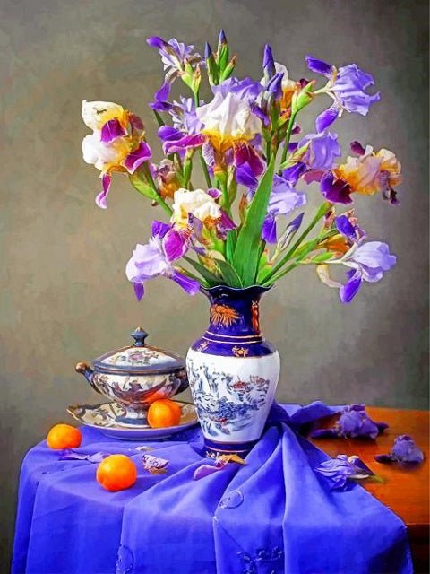 Chinese Irises - Painting by numbers shop
