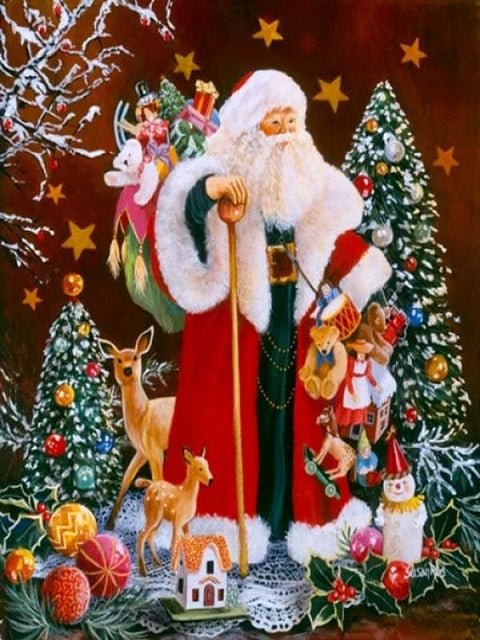 Christmas Santa Claus - Painting by numbers shop