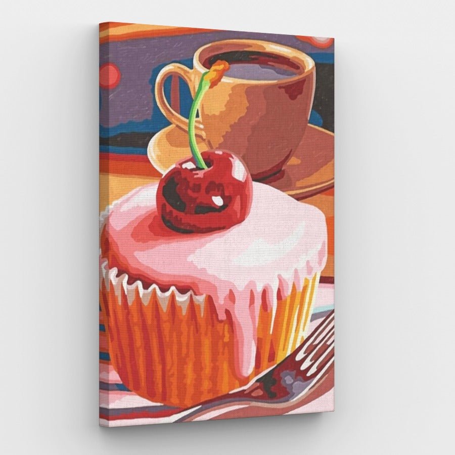 Coffee and Cake Canvas - Painting by numbers shop
