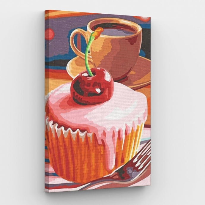 Coffee and Cake Canvas - Painting by numbers shop