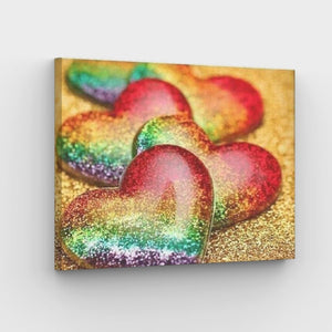 Colorful Love Canvas - Malen-nach-Zahlen-Shop