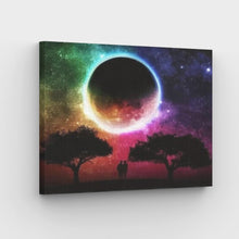 Laad afbeelding in Gallery viewer, Colourful Moon - Schilderen op nummer winkel