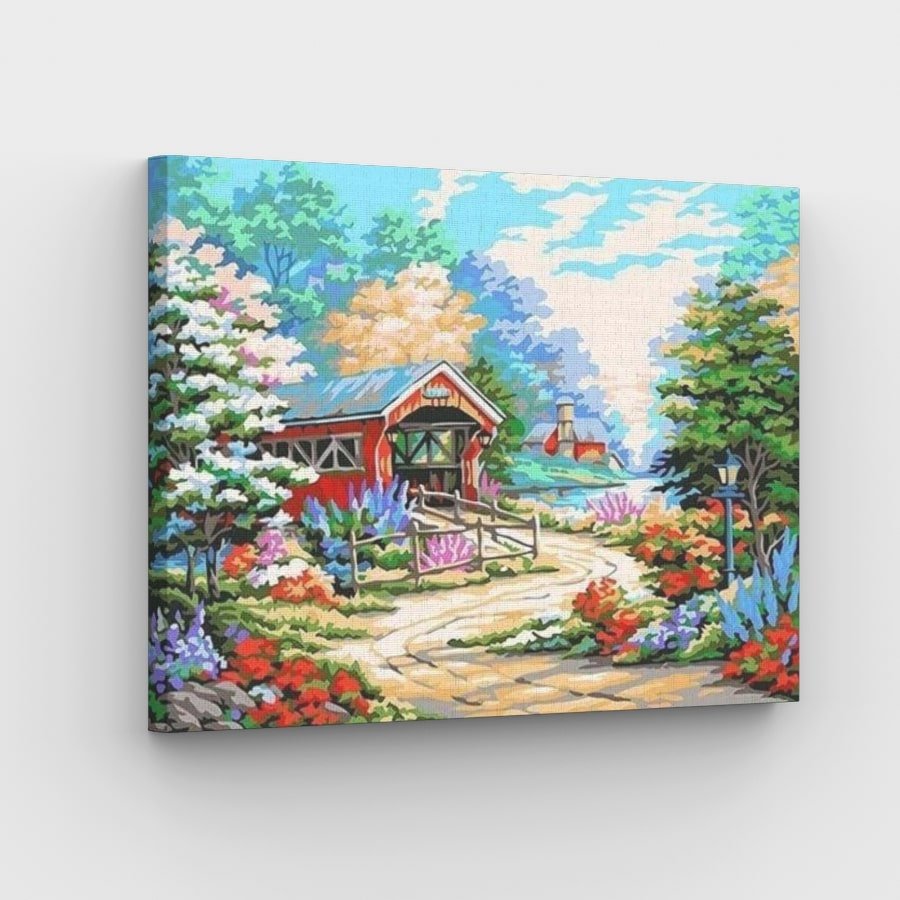 Countryside Farm Canvas - Painting by numbers shop