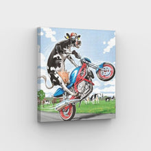 Laden Sie das Bild in den Galerie-Viewer, Cow Biker - Malen-nach-Zahlen-Shop