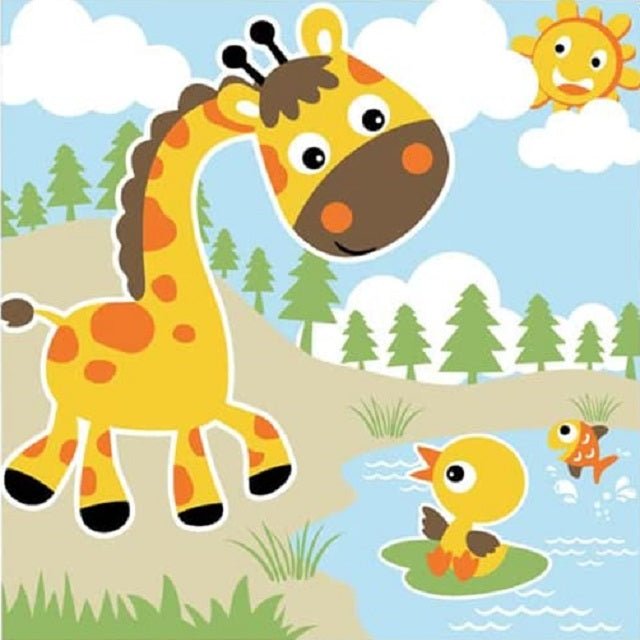 Cute Giraffe - Painting by numbers shop