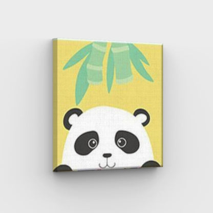 Schattige Panda Canvas - Schilderen op nummer winkel