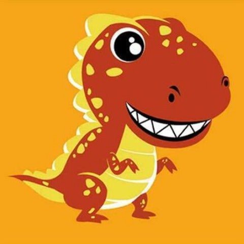 Cute T-Rex - Painting by numbers shop