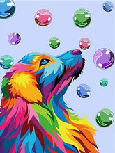 Laden Sie das Bild in den Galerie-Viewer, Dog and Bubbles - Malen-nach-Zahlen-Shop