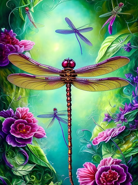 Dragonfly Dreams Paint by Numbers