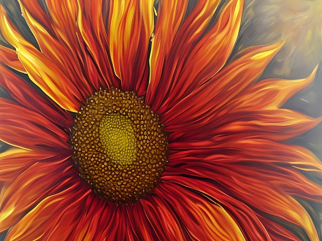 Dreamy Sunflower Paint by numbers