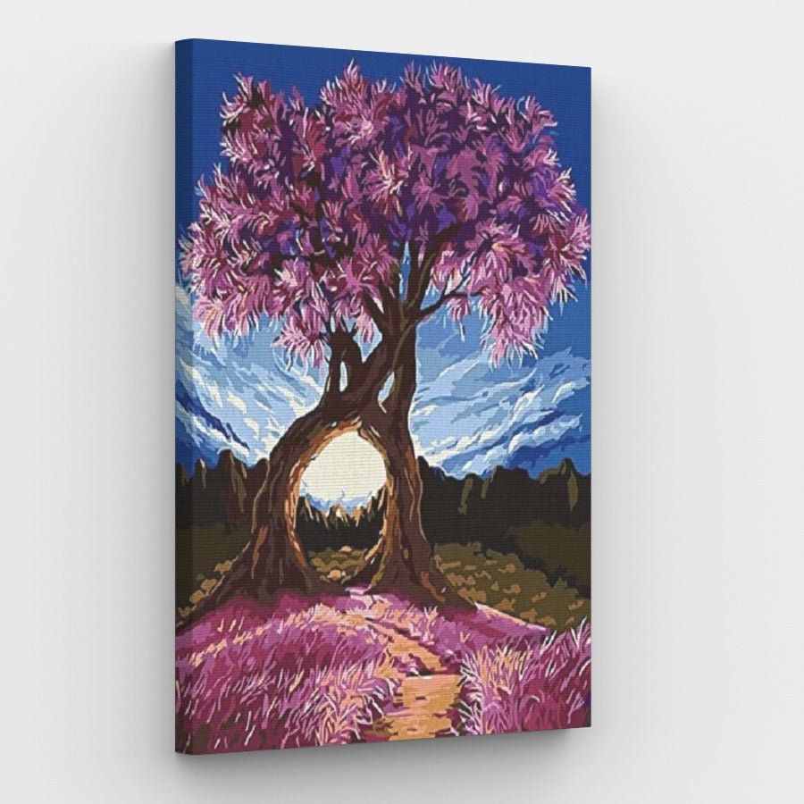 Entwined Trees Canvas - Painting by numbers shop
