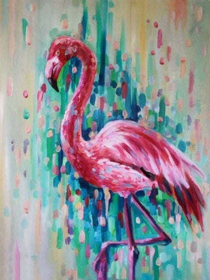 Flamingo - Schilderen op nummer winkel
