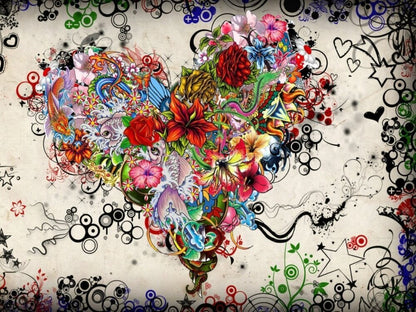Flower Heart - Painting by numbers shop