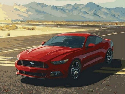 Ford Mustang - Malen-nach-Zahlen-Shop