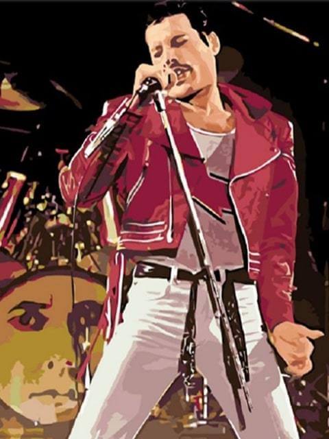 Freddie Mercury - Malen-nach-Zahlen-Shop