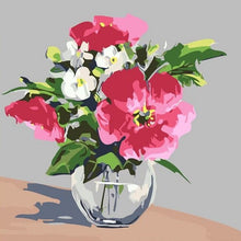 Laad afbeelding in galerijviewer, Volle pot met bloemen - Winkel voor schilderen op nummer