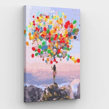 Laden Sie das Bild in den Galerie-Viewer, Mädchen mit Luftballons - Malen-nach-Zahlen-Shop