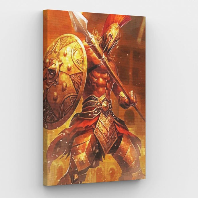 Gladiator with Spear - Painting by numbers shop