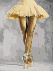 Gouden Ballerina - Schilderen op nummer winkel