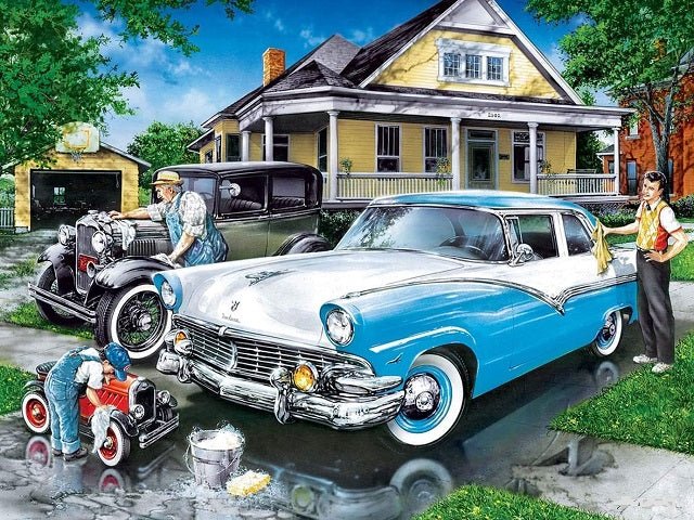 Good Old Cars - Painting by numbers shop