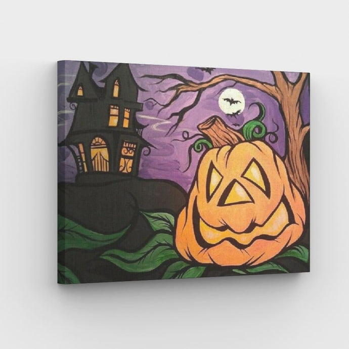 Halloween Cartoon Canvas - Painting by numbers shop