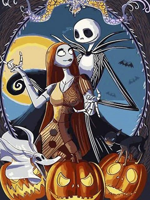 Halloween Monsters Couple - Painting by numbers shop
