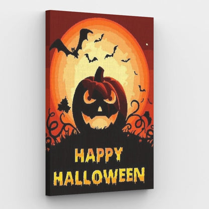 Happy Halloween Canvas - Painting by numbers shop