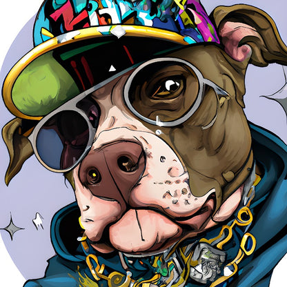 Hip Hop Pitbull - Painting by numbers shop