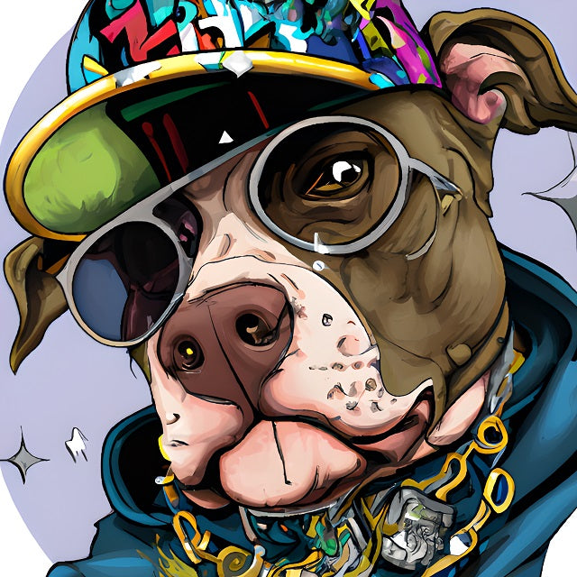 Hip Hop Pitbull Paint by numbers