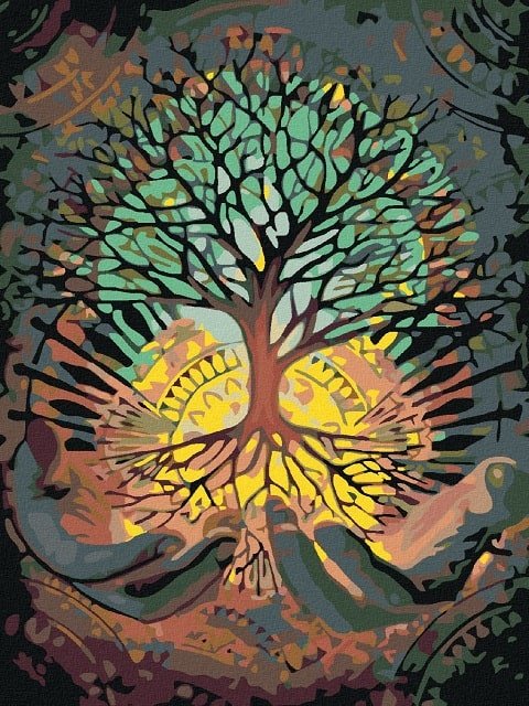 Holding the Tree of Life - Painting by numbers shop