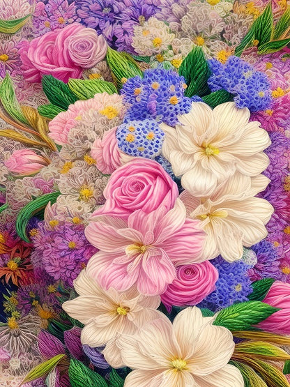 In Embrace of Flowers - Malen-nach-Zahlen-Shop