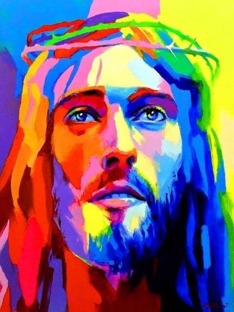 Jesus Christ Abstract - Painting by numbers shop