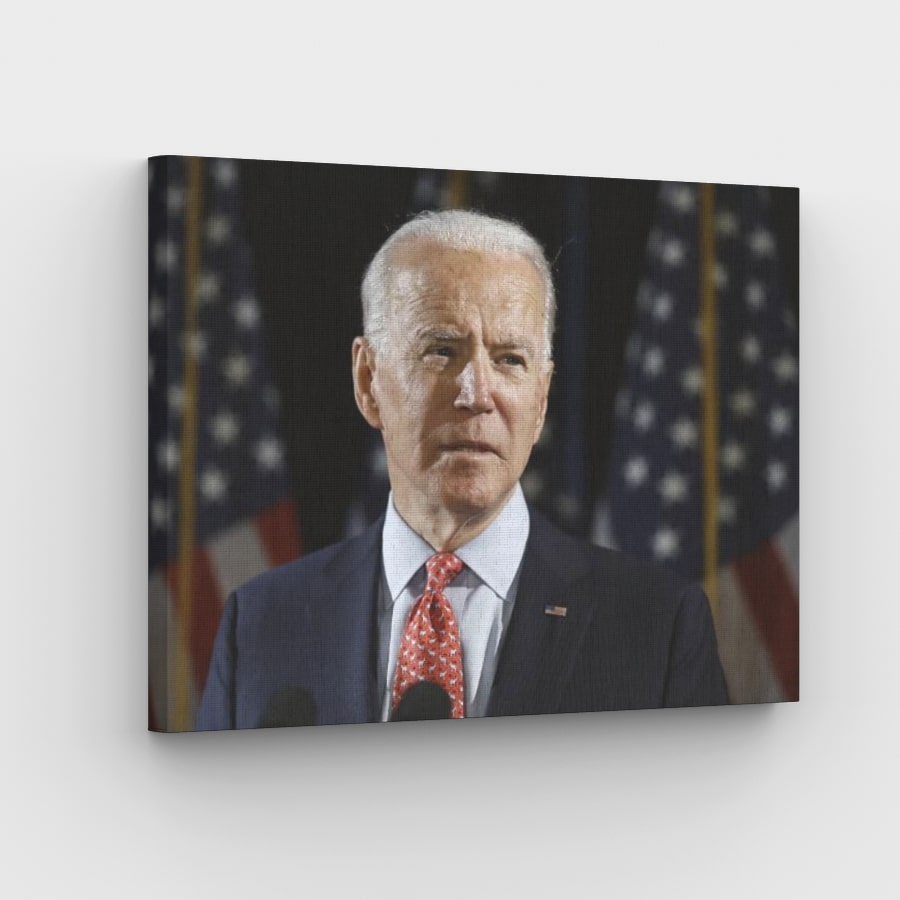 Joe Biden Canvas - Schilderen op nummerwinkel