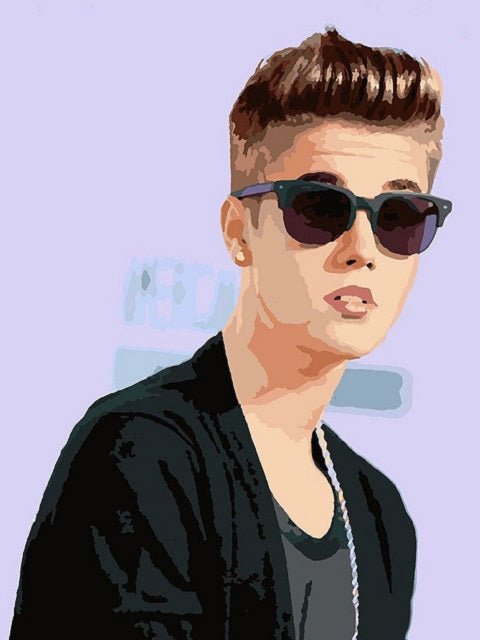 Justin Bieber - Painting by numbers shop