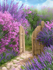 Lavendelparadiesgarten Malen nach Zahlen