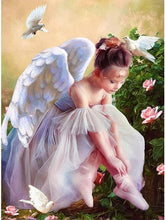 Load image into Gallery viewer, Little Angel Girl - Painting by numbers shop

