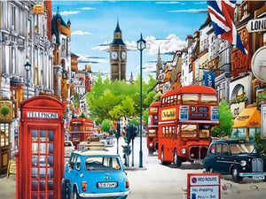 London Street - Painting by numbers shop