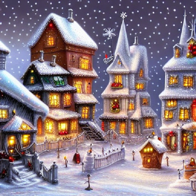 Lots of Snow this Christmas - Painting by numbers shop