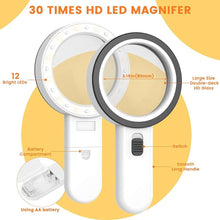 Load image into Gallery viewer, Magnifying Glass with LED - Painting by numbers shop
