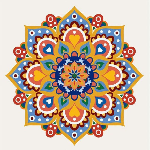 Mandala of Hearts - Painting by numbers shop
