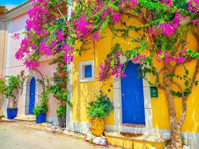 Mediterranean Vintage Street - Paint by numbers