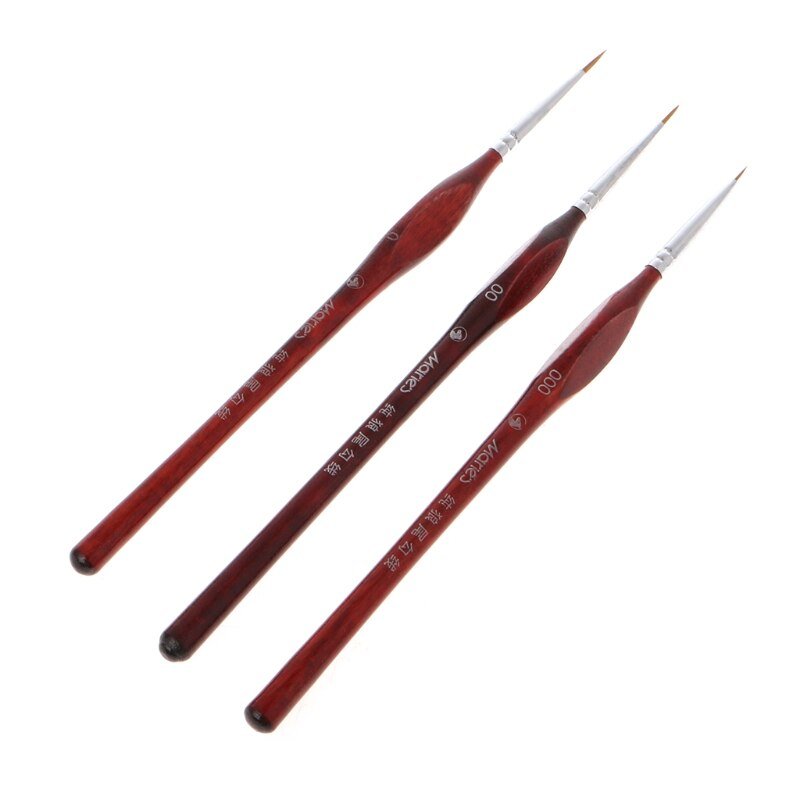 Miniature Detailing Brush Set 3 pcs Painting by Numbers Shop