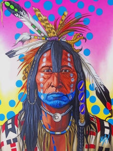 Native American - Schilderen op nummer winkel