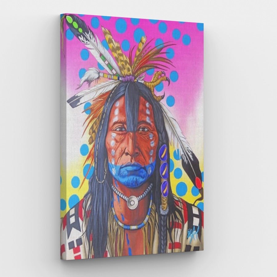 Native American Canvas - Schilderij op nummerwinkel