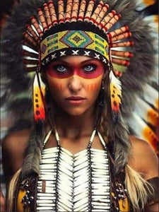 Native American Girl - Malen-nach-Zahlen-Shop