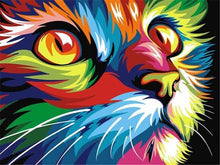 Laad de afbeelding in de Gallery-viewer, Neon Cat - Schilderen op nummer winkel