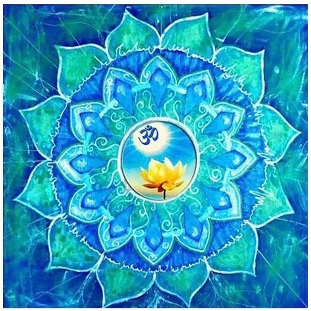 Om Mandala Canvas - Painting by numbers shop